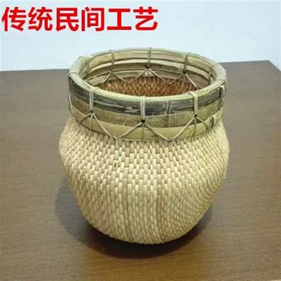 手工艺品柳条笆斗米斗收纳柳编筐柳匾柳编篮簸箕栲栳婚嫁演出道具