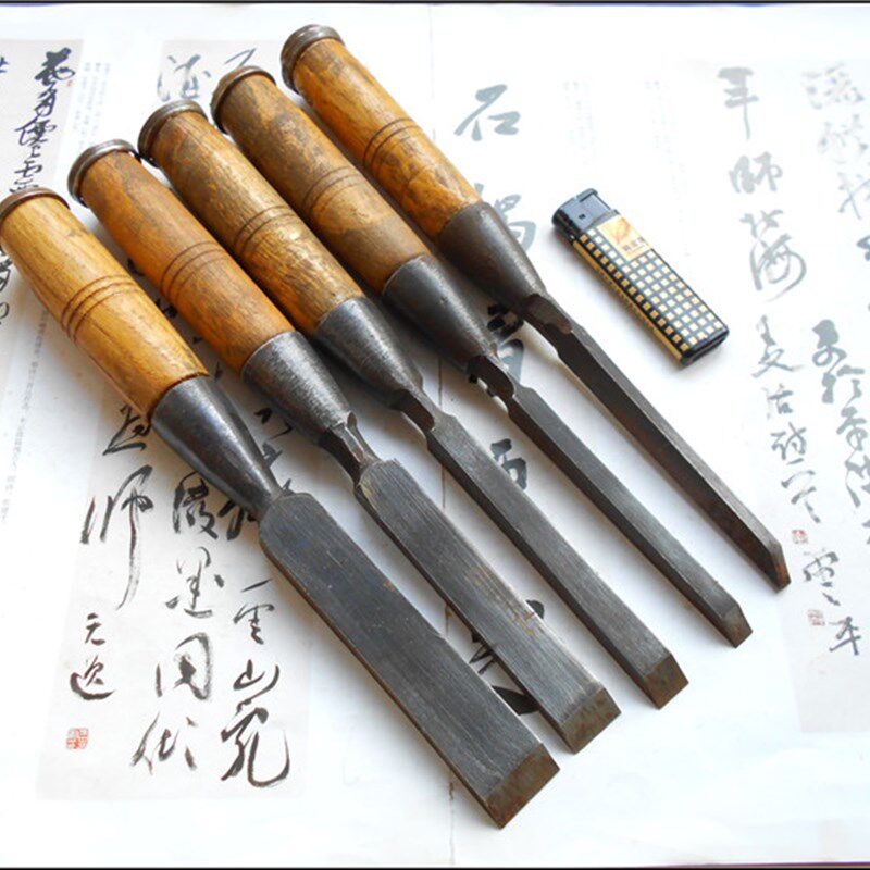 老木工凿子扁铲h老工具民俗橱窗展示手工坊装饰设计影视道具老物