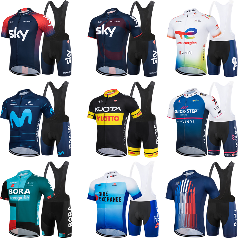 2022款背带骑行服短袖套装男夏女季自行车骑行上衣裤透气速干定制