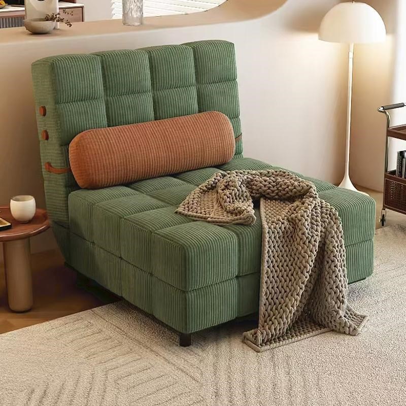 单人无扶手沙发床模块积木可折叠两用小户型客厅懒人2025年新款