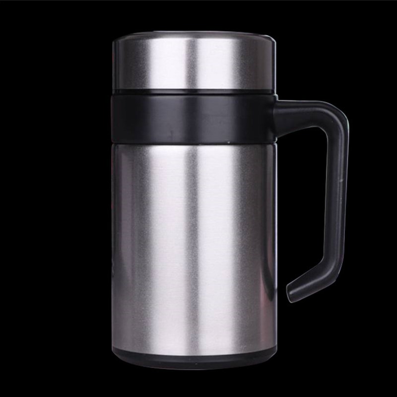 商务办公室保温杯双层不锈钢时尚随手礼品泡茶手柄水杯