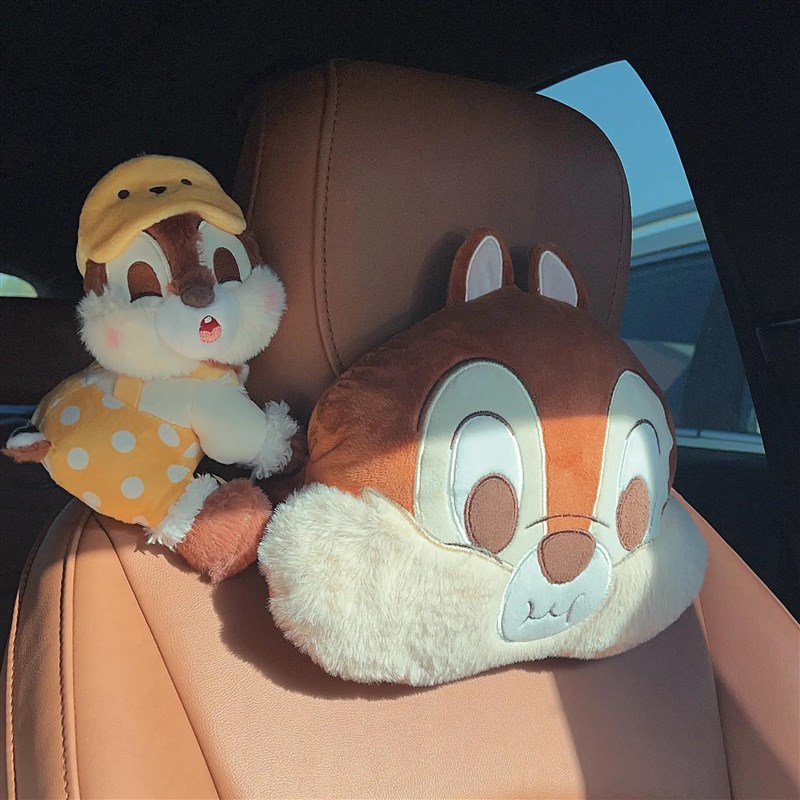 卡通奇奇蒂蒂汽车头枕车载护颈枕座椅腰靠抱枕靠垫车用车载枕头