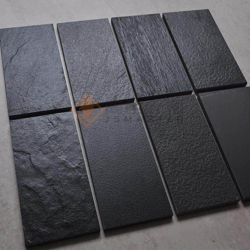 黑色通体砖600x1200 天脉石风沙岩麻面亚光全瓷板岩防滑仿古砖