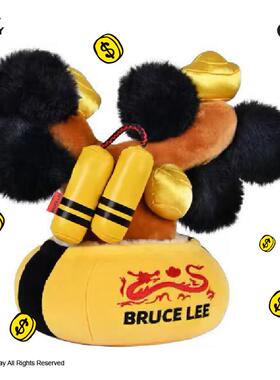 POP SUNDAY摇钱树毛绒摆件发财树巨星李小龙联名万事兴龙送礼寓意