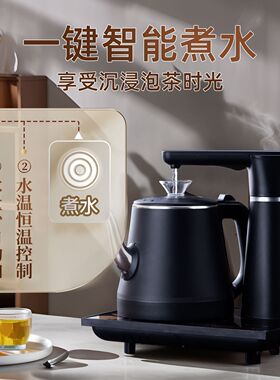 自动抽水烧水壶 不锈钢泡茶烧水壶 茶具茶台套装