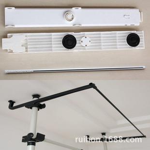 衣柜全封闭轨道和半封闭轨道配件顶天立地式 可2竖3竖4竖衣架 韩式