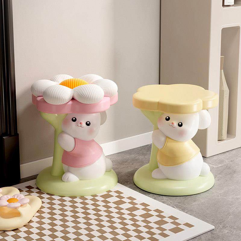 可爱兔子凳子玄关客厅落地摆件创意家居装饰品搬新家乔迁新居礼物,家居饰品,落地摆件,淘宝优惠券,粉丝福利购,淘宝优惠卷