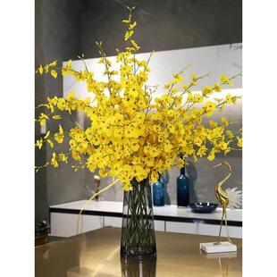 德国模拟干花无障碍豪华饰品高端客厅餐桌高端陈设黄春假花装饰