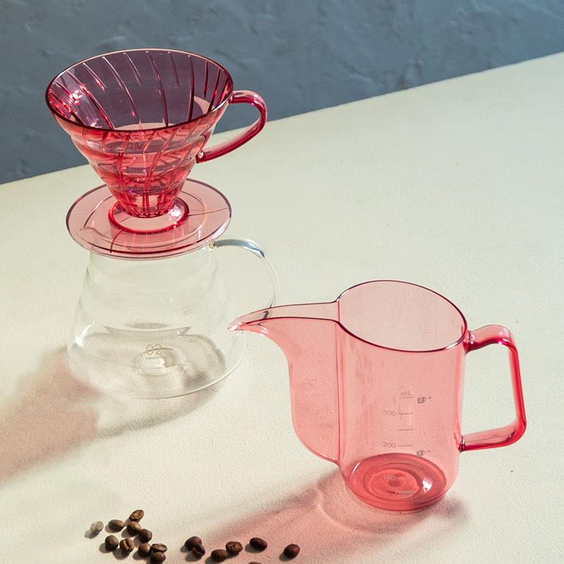 日本Hario树脂手冲滤杯v60咖啡滴滤器挂耳手冲壶家用户外咖啡套装