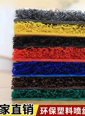 3G塑料PVC地毯室外地垫门外丝圈防水垫防滑垫大门口塑胶红色脚垫