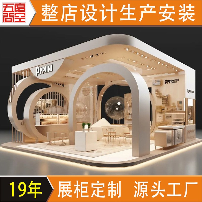 店面设计玻璃不锈钢展示柜店铺柜台安装饰品烤V漆珠宝展柜展架