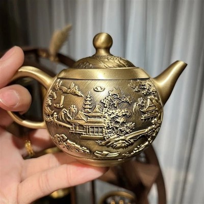 极速百福杯黄铜茶杯酒杯仙家供z杯米缸聚宝盆铜酒杯铜聚财铜质摆