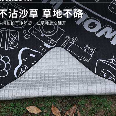 新品野餐垫户外露l营野炊防潮垫郊游可携式地垫毯子可机洗超音波