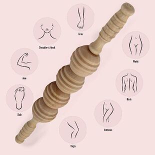 Massage StCick Massager 极速Tcare Abdomen Gear Back Wooden