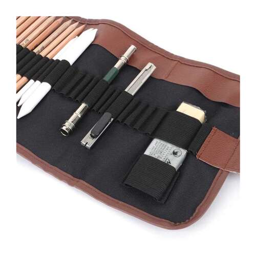 新品18pcs Sketch Pencil Paper Pen Charcoal NPencils Pencil E