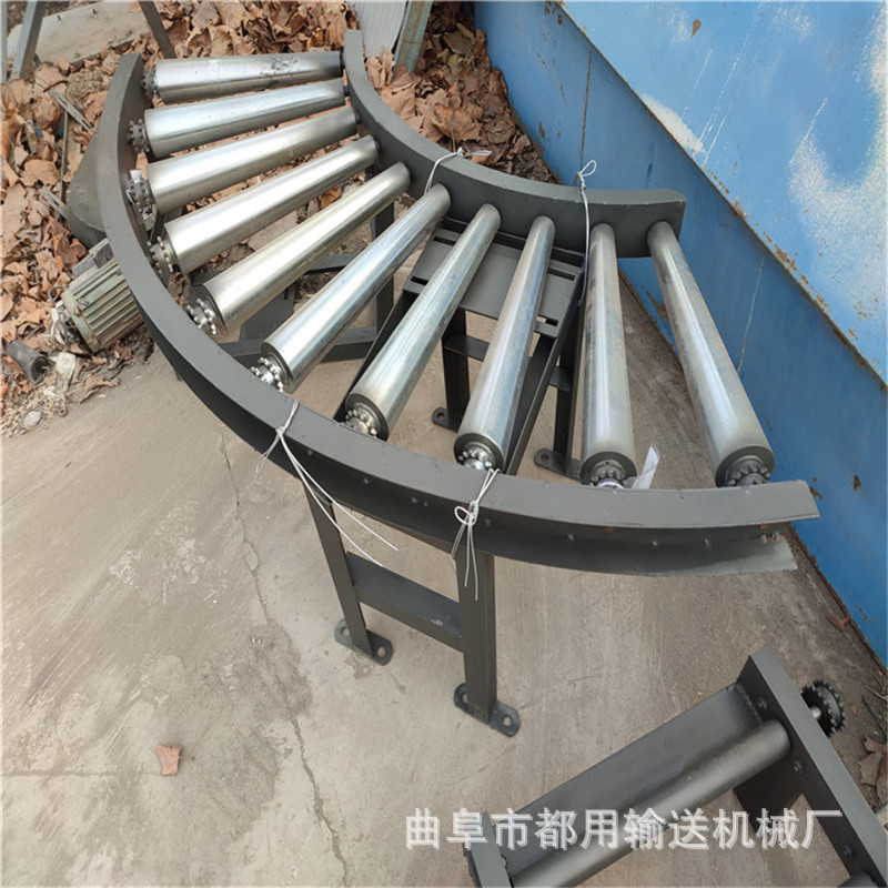 极速镀锌滚筒输送机 纸箱木门传送机 LNJ1无动力辊筒输送机