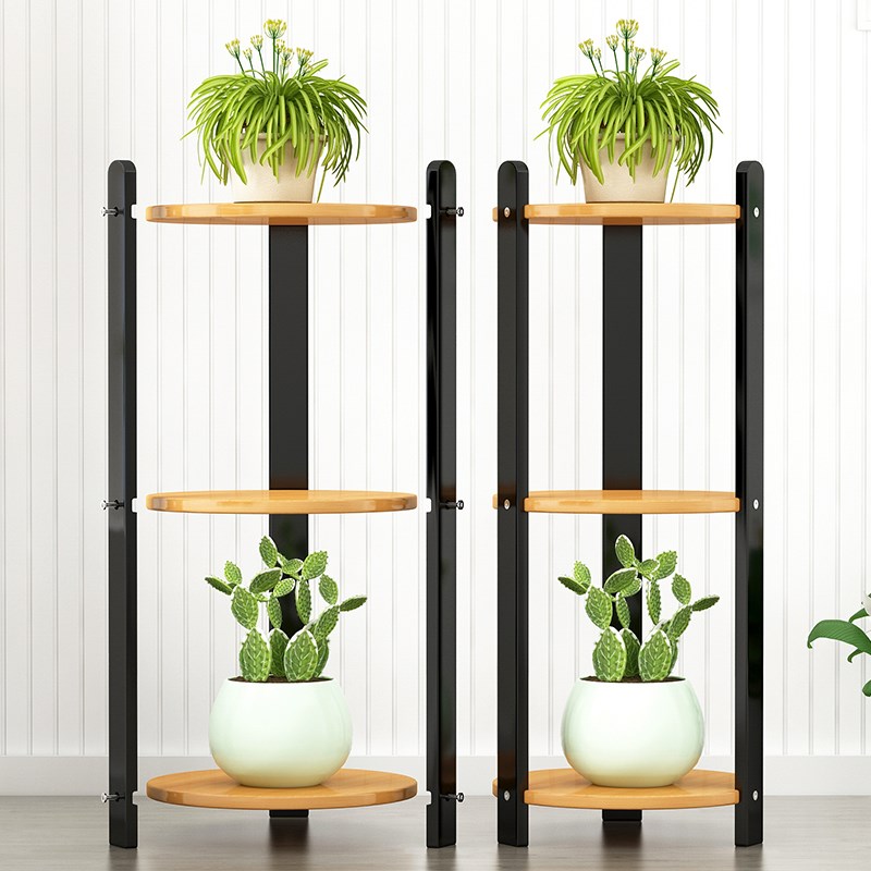 极速花架子客厅落地式室内家用阳台置物多层非实木绿萝Y植物摆放