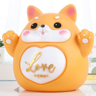 极速卡通存钱筒十j二生肖狗狗儿童存钱罐女孩只进不出3 12岁防摔