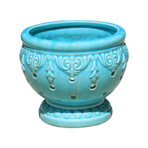 极速陶瓷花盆g透气多孔镂空家居洋兰梦香兰石斛兰蝴蝶兰花盆