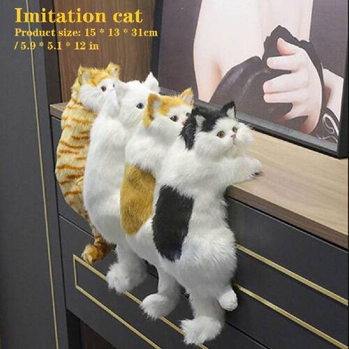 新品Simulation Cat Furry Hanging FOrnaments Realistic Dog