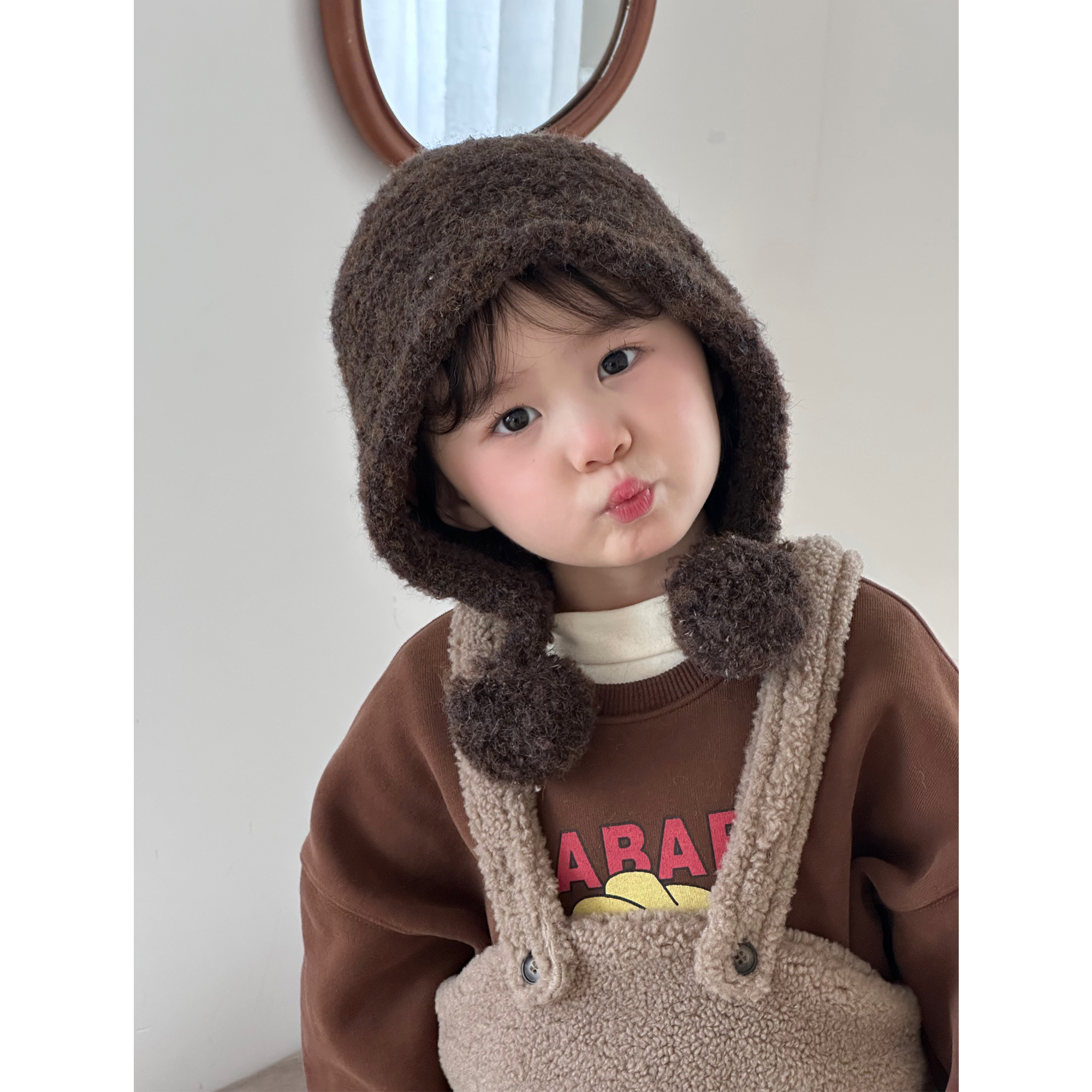 洋气好看的宝宝帽子秋冬保暖