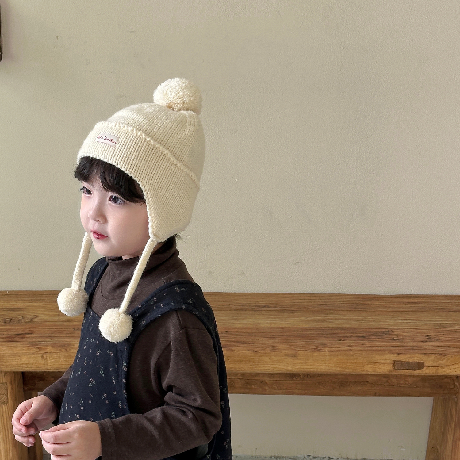 儿童帽子男童女孩毛线帽