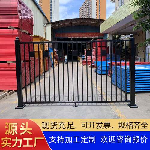 学校厂区锌钢围墙护栏小区铁艺围墙围栏户外隔离栅栏金属锌钢护栏