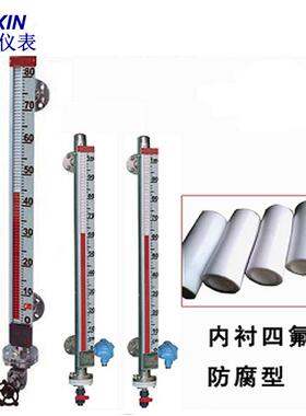 PPVC磁翻板液位计 耐强酸碱性水位计 顶装侧装式经济型液位计