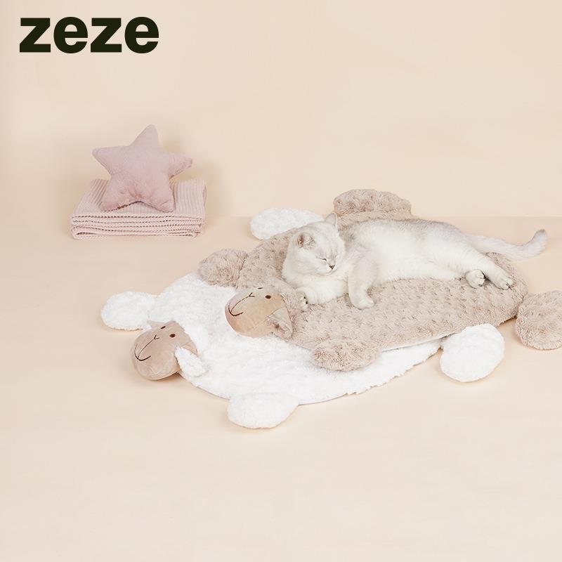 zeze猫垫子睡觉用猫笼垫宠物垫子脚垫子狗狗垫子地垫狗笼子垫板图片