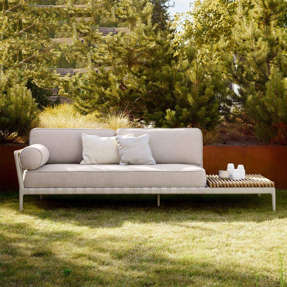 北欧户外沙发藤编实木防雨防晒庭院花园露天阳台茶几组合藤椅家具