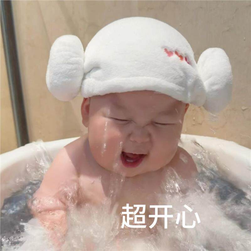 婴儿干发帽难女童小月龄宝