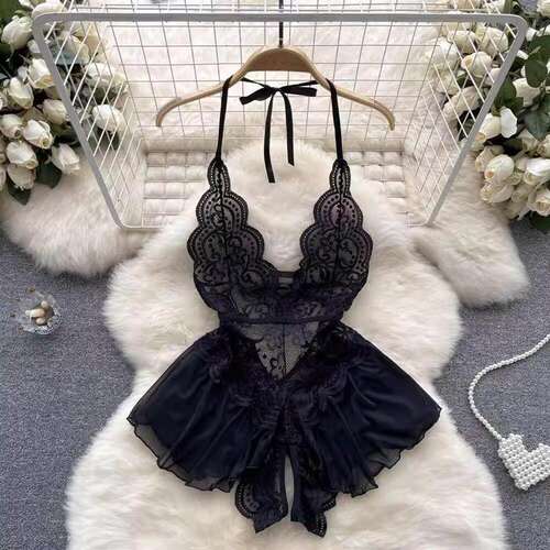 性感大码胖mm蕾丝制服套装