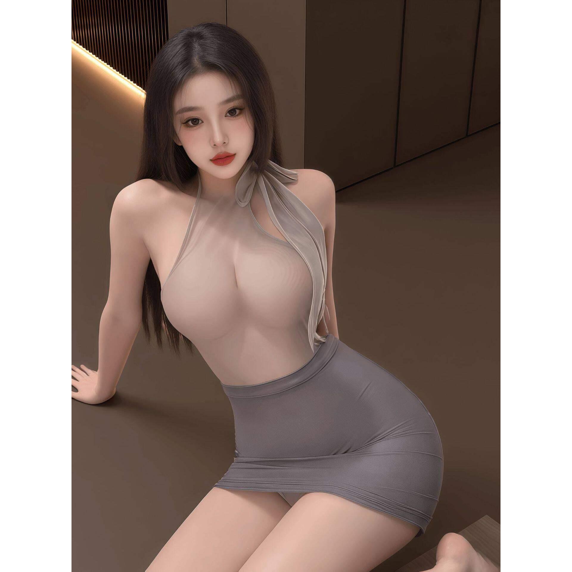 大码秘书包臀制服套装