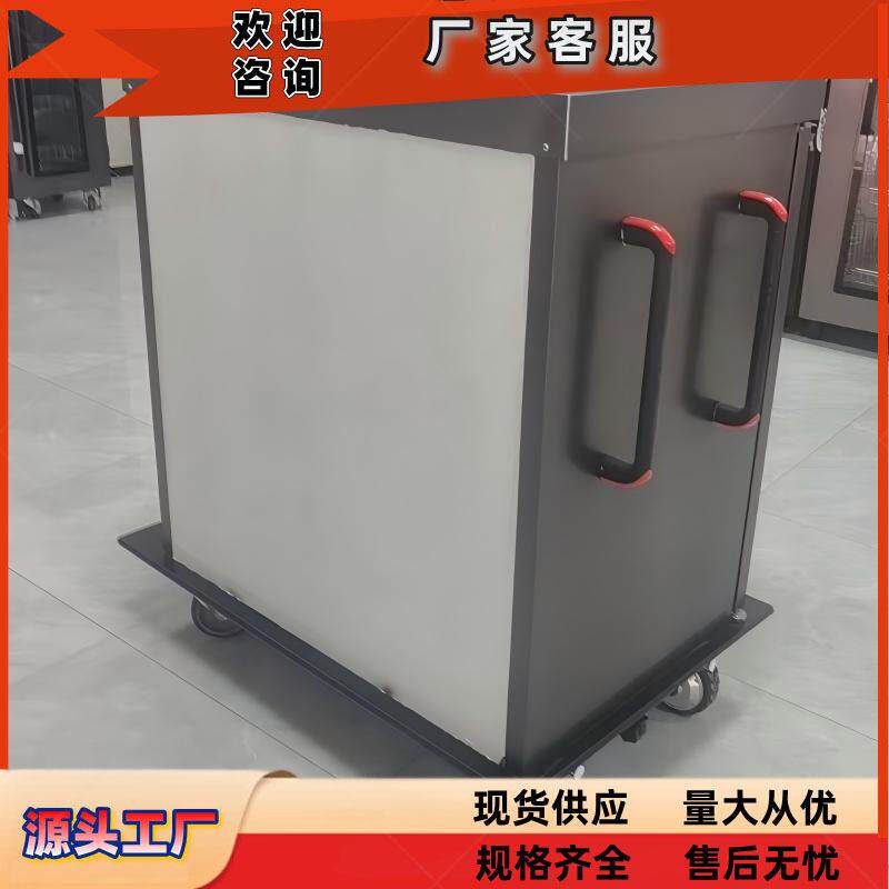 食品级不锈钢商务开门送餐车 宴会送餐车自带手刹 安全防护
