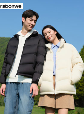 美特斯邦威户外情侣同款羽绒服