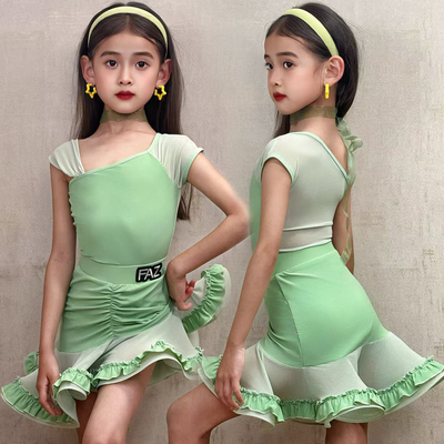 FAZ少儿练功拉丁舞服套装