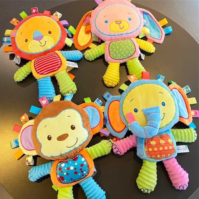 新生婴儿标签安抚巾 陪宝宝睡娃娃毛绒可啃咬手摇铃益智0-1岁玩具,玩具/童车/益智/积木/模型,手偶/安抚玩偶,淘宝优惠券,粉丝福利购,淘宝优惠卷