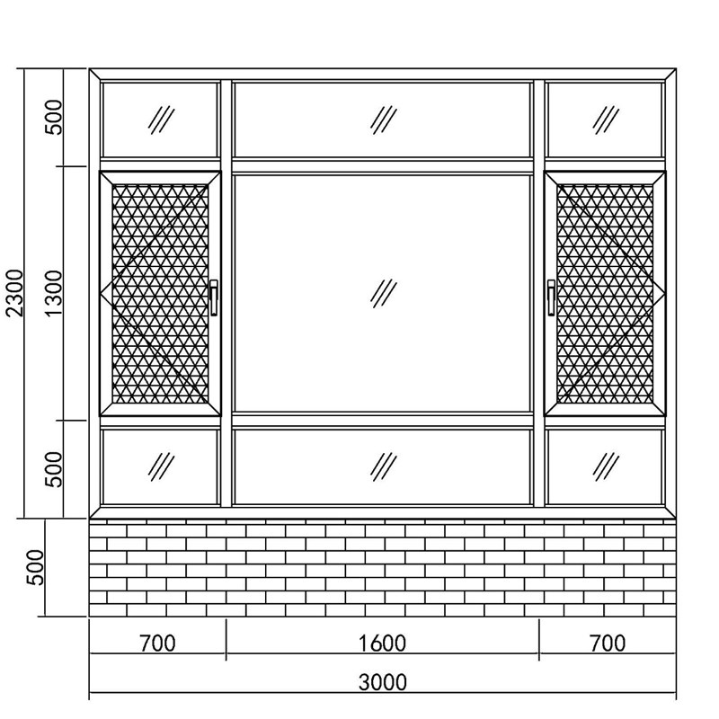 1比1中式仿古花格CAD门v窗绘图插件自动标注批量打印神器 仿古格