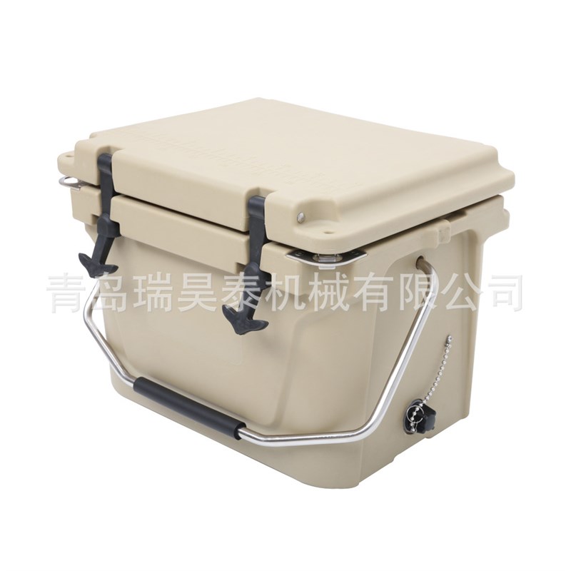 厂家定制20QT户外生鲜冷链运输箱 车载手提塑料冷藏滚塑保温箱