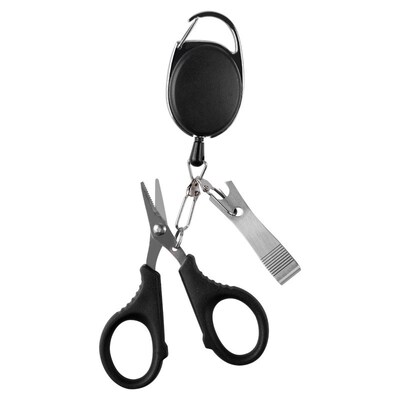 钓鱼剪刀pe线专用多功能子线夹不锈钢锯齿小剪子碳素线剪线器