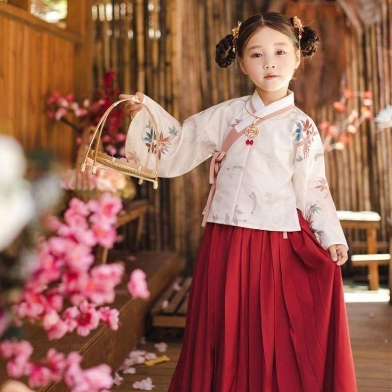 汉服袄裙儿童改良汉服古风超仙女汉服