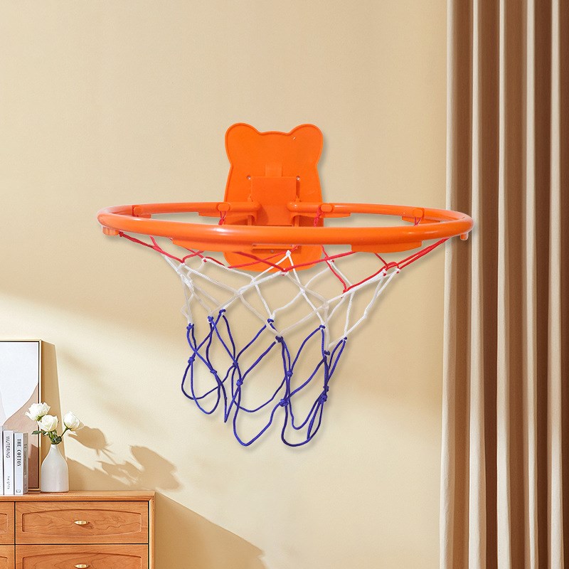 儿童家用室内篮球框免打孔壁挂式可调节简易篮球架静音球投篮球框