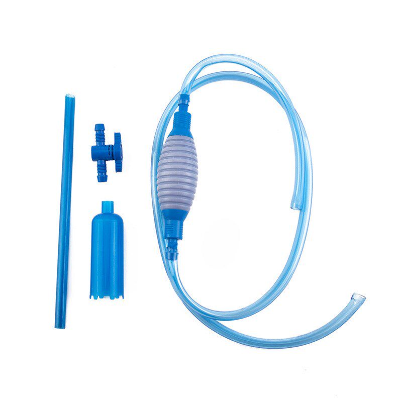 厂家直供手捏式水族箱换水器 加长版便捷吸便器 鱼缸清洁用具