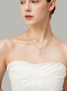 CUSSK 极简项链韩版锁骨链简约高级感小众气质颈链