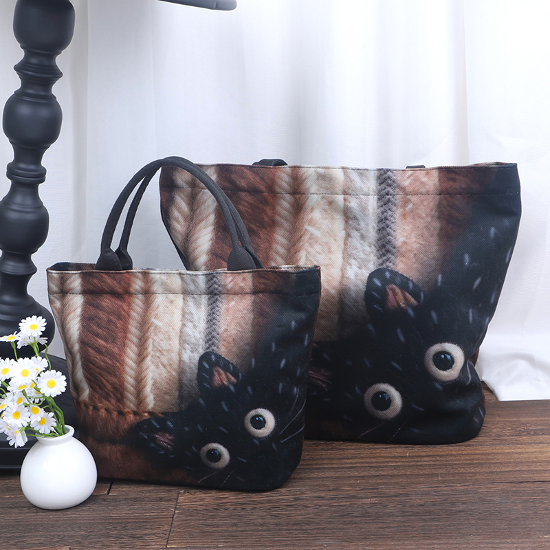 秋冬新款时尚帆布袋女生手提包