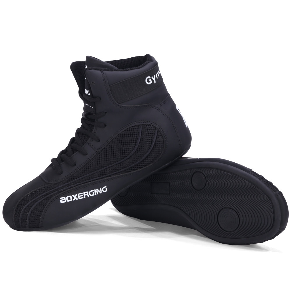 中帮拳击鞋成人女散打搏击训练