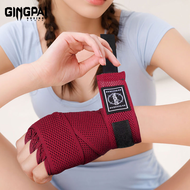 专业拳击绑带女泰拳搏击绷带高弹