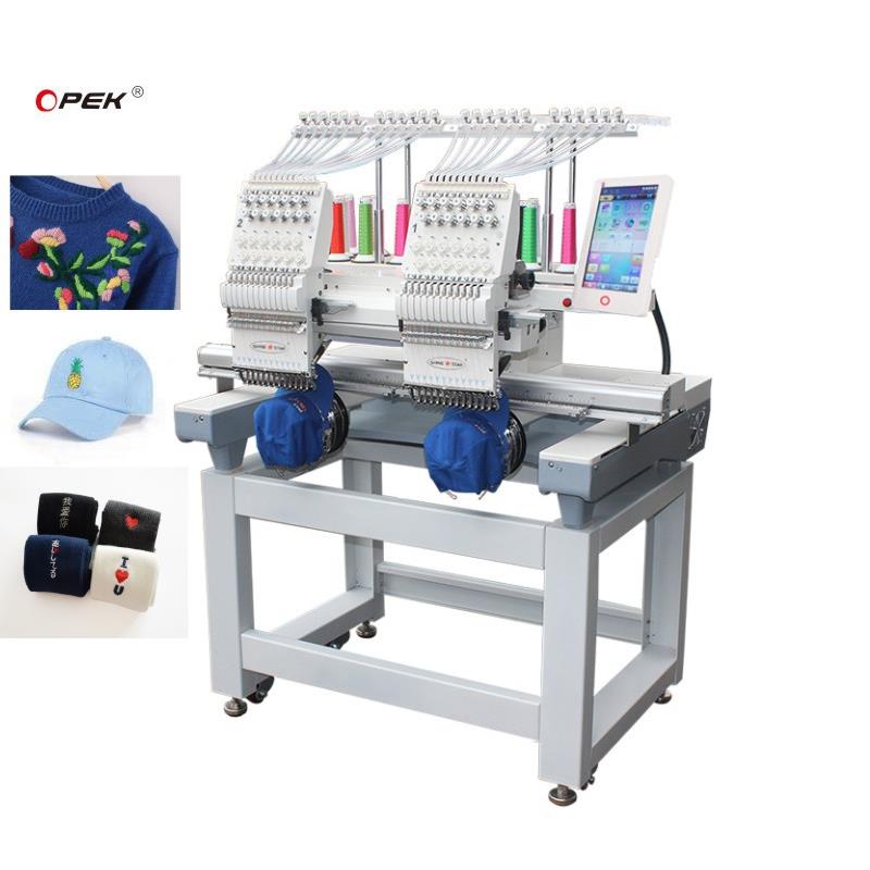 全自动双头电脑绣花机马头机，多功能绣花机，成品帽绣花机