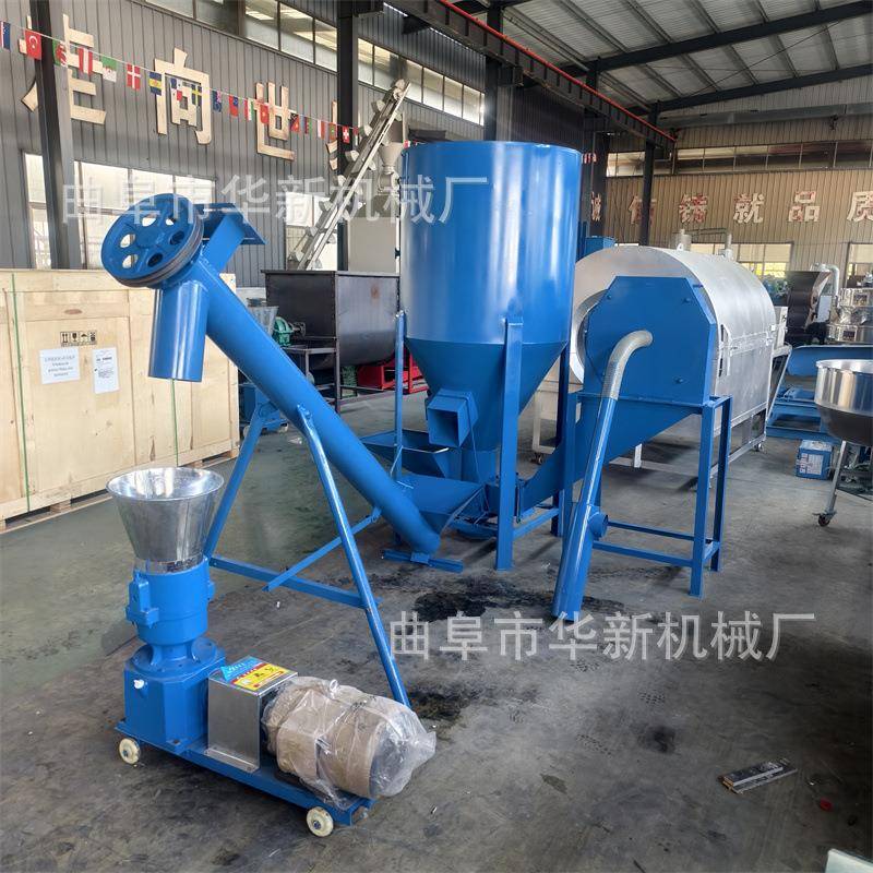 养殖饲料机家用型颗粒饲料机养兔子用平模造料机青草玉米饲料机