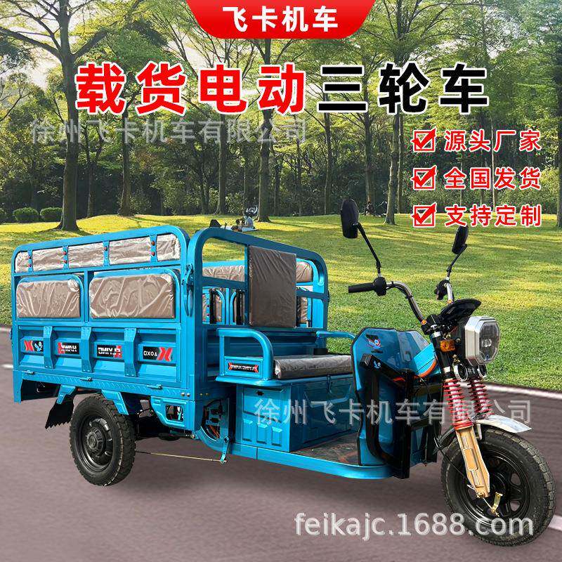 厂家供应电动三轮车拉货载货载人载客出口嘟嘟车突突车三蹦子EEC